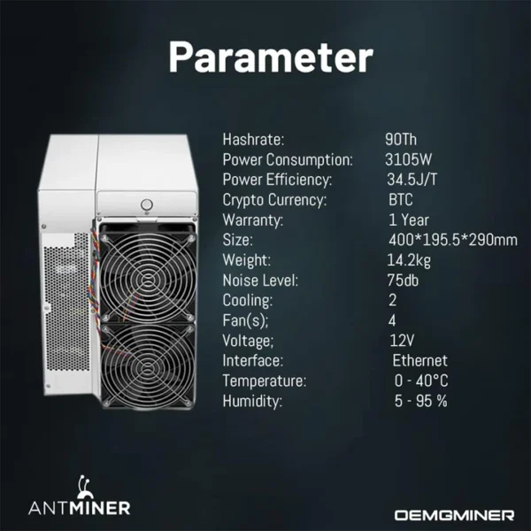 New Bitmain Antminer S19 82T/84T/86T/90T/95T | minerwinner - Image 3